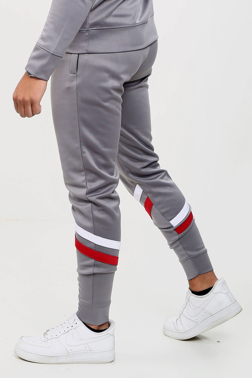 Core Poly Hooded Tracksuit - Grey