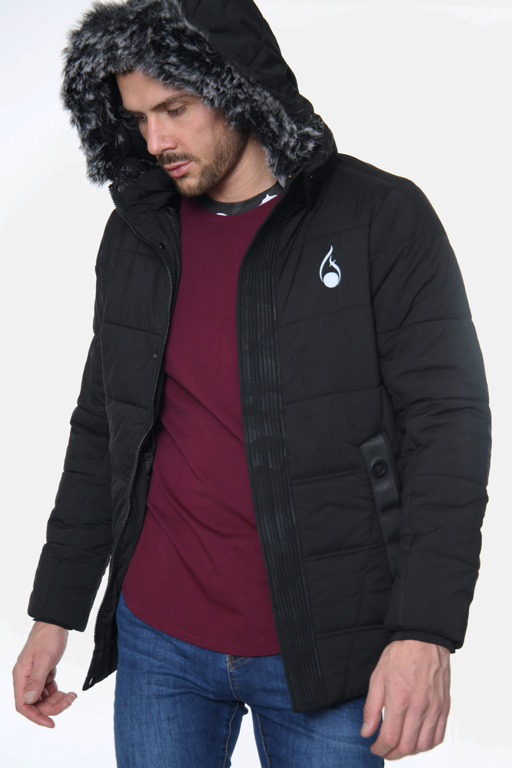 Icon Hooded Jacket – Black
