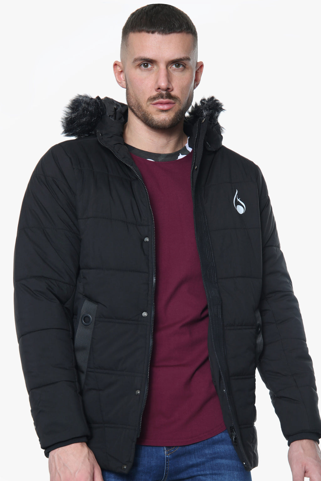Icon Hooded Jacket – Black