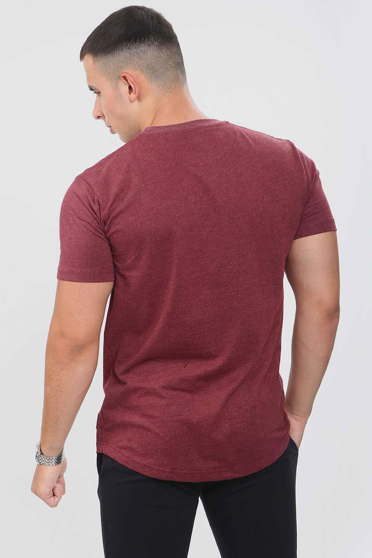 B Tee – Burgundy