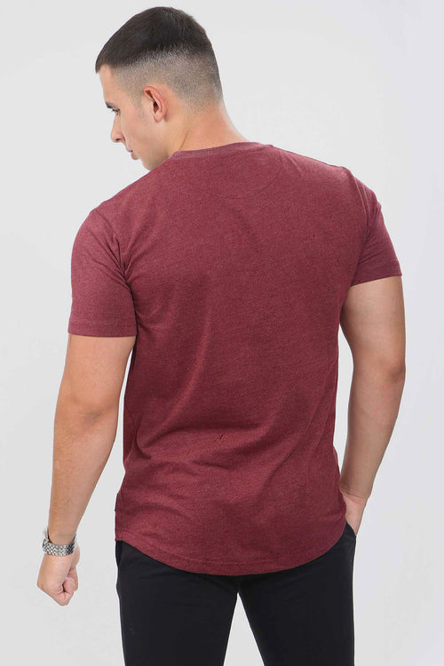 B Tee – Burgundy