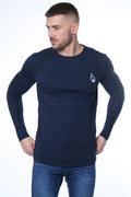 Signature Long Sleeve Tee – Navy
