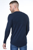 Signature Long Sleeve Tee – Navy