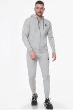 Signature Zipper Hoodie – Grey