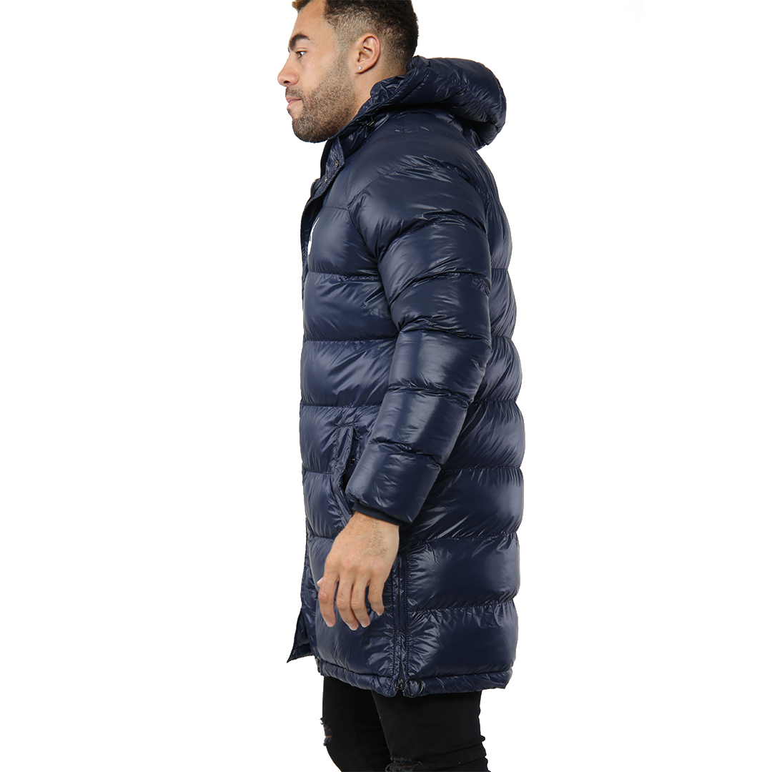 Long Blue Puffer Jacket - Image 4